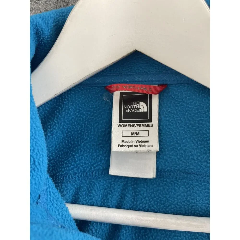 THE NORTH FACE Sweater Women Medium Blue Fleece Full Zip Jacket Lightweight N54